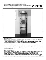 Zenith 9058HBRS Assembly Instructions Manual preview