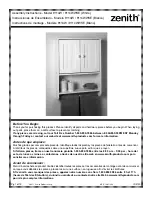 Zenith 9114W Assembly Instructions Manual предпросмотр