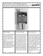 Предварительный просмотр 1 страницы Zenith 9524KKWM Assembly Instructions Manual