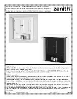 Предварительный просмотр 1 страницы Zenith 9918WWA Assembly Instructions