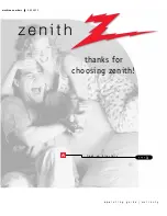 Zenith A09A02X Operating Manual preview