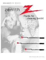 Zenith A13P01D Operating Manual preview