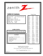 Zenith A19A02D Service Manual preview