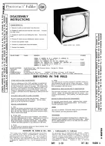 Предварительный просмотр 1 страницы Zenith A2221YI Disassembly Instructions Manual