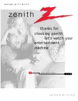 Zenith A25A23W Operating Manual preview