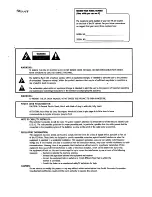 Предварительный просмотр 2 страницы Zenith A25B33 Operating Manual & Warranty