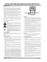 Предварительный просмотр 2 страницы Zenith A50M84D Series Service Manual