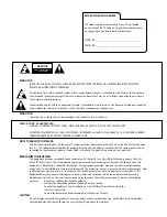 Preview for 2 page of Zenith A50M91W Series Operating Manual