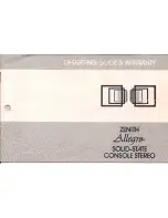 Zenith Allegro Operating Manual & Warranty preview