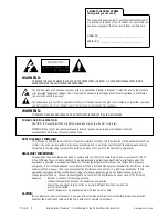 Предварительный просмотр 2 страницы Zenith B27B40Z Operating Manual & Warranty