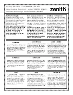 Preview for 1 page of Zenith BRS2430 Assembly Instructions Manual