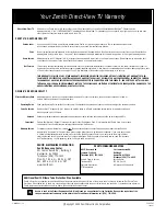 Предварительный просмотр 52 страницы Zenith C27C41 Operating Manual & Warranty