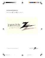 Предварительный просмотр 1 страницы Zenith C27J28B Operating Manual