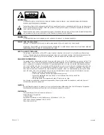 Preview for 2 page of Zenith C30W47 Installation And Operating Manual, Warranty