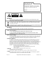 Preview for 2 page of Zenith C32A26 Operating Manual & Warranty