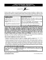 Предварительный просмотр 64 страницы Zenith C32V37 Installation And Operating Manual