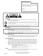 Preview for 2 page of Zenith Concierge H19D34Y Installation And Operating Manual, Warranty