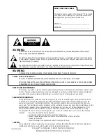 Preview for 2 page of Zenith Concierge H20C35DT Installation And Operating Manual, Warranty