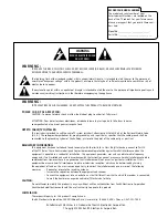 Предварительный просмотр 2 страницы Zenith D27D51 Operating Manual & Warranty