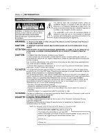 Preview for 2 page of Zenith DA3525 Installation And Operating Manual