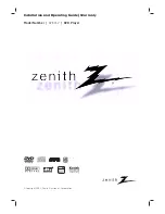 Предварительный просмотр 1 страницы Zenith DVB352 Installation And Operating Manual