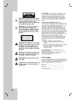 Предварительный просмотр 2 страницы Zenith DVB412 - Ultra-Slim Progressive-Scan DVD Player Installation And Operating Manual