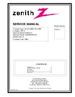 Preview for 1 page of Zenith DVB413 Service Manual