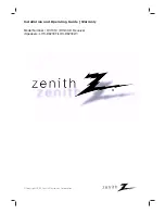 Preview for 1 page of Zenith DVT312 Installation And Operating Manual