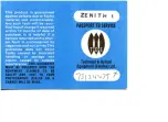 Zenith E Instruction Book preview