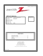 Zenith E44W46LCD Service Manual preview