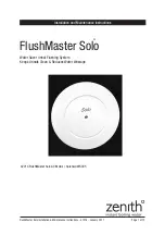 Zenith FlushMaster Solo 42214 Installation And Maintenance Instructions Manual предпросмотр