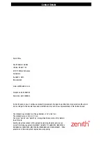 Preview for 12 page of Zenith GlobalPlus 800955NZ Installation Instructions Manual