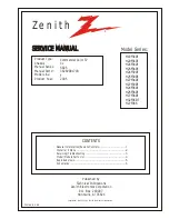 Zenith H19F34DT Series Service Manual preview