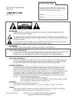 Preview for 2 page of Zenith H25E46DTOM Installation And Operating Manual, Warranty