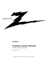 Zenith H27D55DT Installation Manual preview