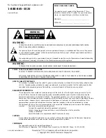 Preview for 2 page of Zenith H27E44DTOM Installation / Operating Manual | Warranty