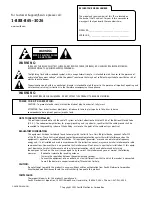 Предварительный просмотр 2 страницы Zenith H27F56DT Installation And Operating Manual