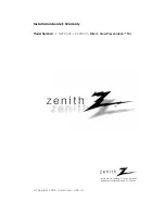 Preview for 1 page of Zenith H27H49S Installation Manual