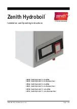 Zenith Hydroboil Series Installation And Operating Instructions Manual preview