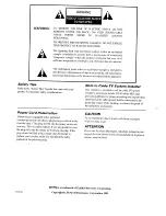 Предварительный просмотр 2 страницы Zenith INTEQ IQ5270 Operation Manual & Warranty