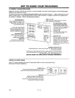 Preview for 8 page of Zenith INTEQ IQZ36Z98C Operating Manual & Warranty