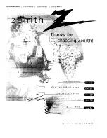 Zenith IQA36M46W4 Series Operating Manual & Warranty preview