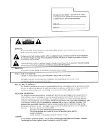 Preview for 2 page of Zenith IQA36M46W4 Series Operating Manual & Warranty