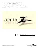 Zenith L10V34H Installation And Setup Manual preview