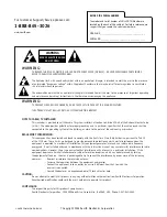 Preview for 2 page of Zenith L10V34H Installation And Setup Manual