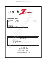 Zenith L15V26C Service Manual preview