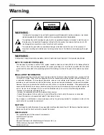 Preview for 2 page of Zenith L17W36 Series Operating Manual