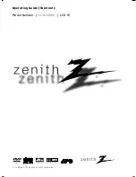 Предварительный просмотр 1 страницы Zenith L17W36DVD Operating Manual