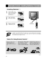 Preview for 18 page of Zenith L20V26 Seroes Operating Manual