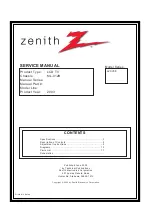 Preview for 1 page of Zenith L20V36 Series Service Manual